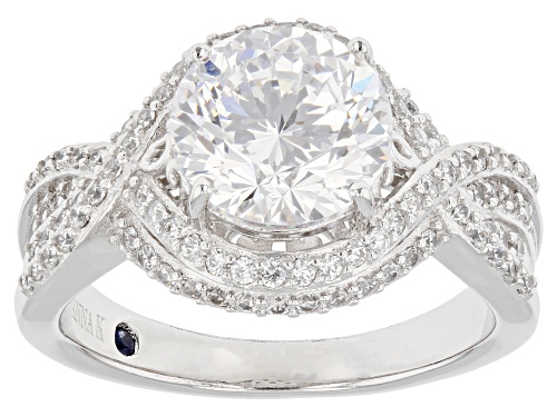 Photo of Vanna K ™ For Bella Luce ® 7.75ctw Vanna K Cut Round Diamond Simulant Platineve® Ring - Size 11