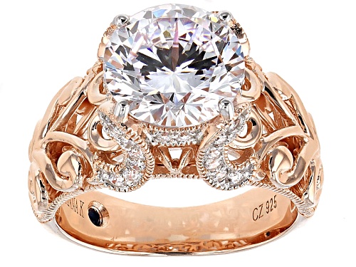 Photo of Vanna K ™ For Bella Luce ® 6.88ctw Vanna K Cut Round Eterno ™ Ring (4.23ctw Dew) - Size 11