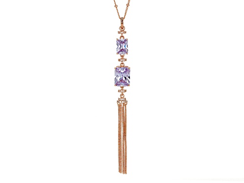 Photo of Vanna K™ For Bella Luce® 7.75ctw Lavender And White Diamond Simulants Eterno ™ Rose Pendant