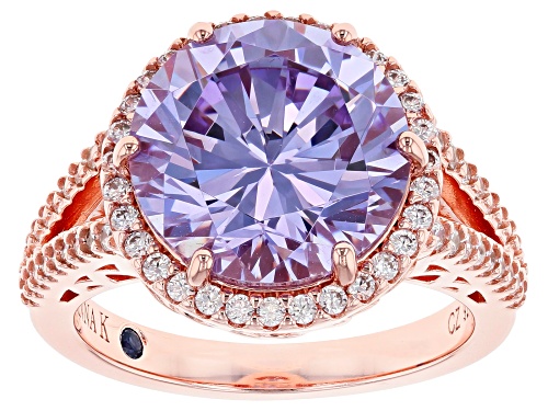 Vanna K ™ For Bella Luce ® Lavender & White Diamond Simulants Eterno ™ Rose Ring - Size 10