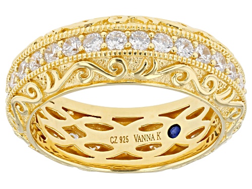 Vanna K™ For Bella Luce® 1.73ctw Eterno™ Yellow Gold Over Sterling Silver Eternity Band - Size 8
