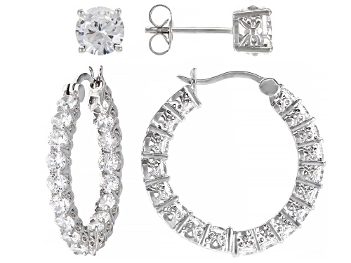 Vanna K ™ For Bella Luce ® 9.99ctw Platineve(R) Earrings Set of 2 (5.64ctw DEW)
