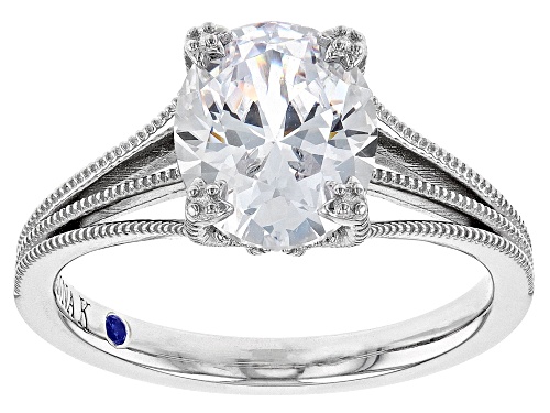 Vanna K for Bella Luce® 3.80ctw White Diamond Simulant Platineve® Ring (2.30ctw DEW) - Size 12