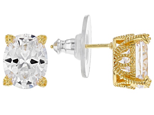 Photo of Vanna K for Bella Luce® 7.60ctw White Diamond Simulant Eterno(TM) Yellow Earrings (4.60ctw DEW)
