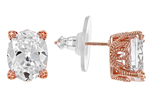 Photo of Vanna K for Bella Luce® White Diamond Simulant Eterno(TM) Rose Earrings 7.60ctw (4.60ctw DEW)