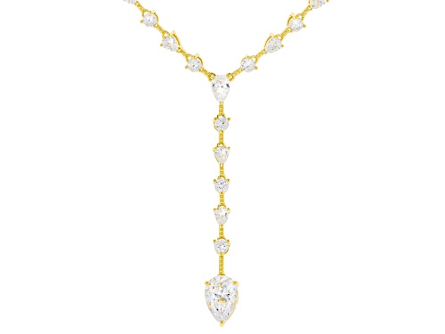 Vanna K™ For Bella Luce® 17.11ctw White Diamond Simulant Eterno™ Yellow Necklace(10.36ctw DEW) - Size 17