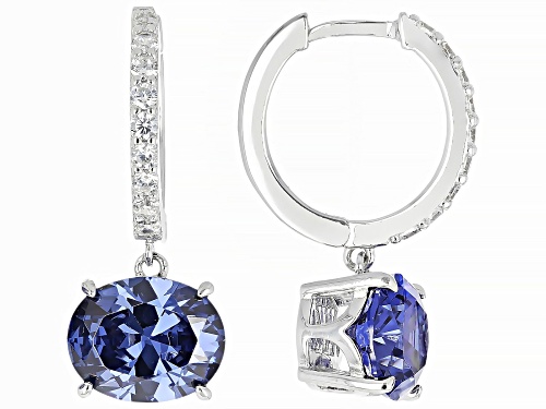 Vanna K™ For Bella Luce® 8.76ctw Tanzanite And White Diamond Simulants Platineve® Earrings