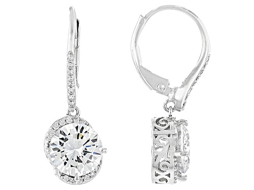 Vanna K™ For Bella Luce® 6.28ctw White Diamond Simulant Platineve® Earrings