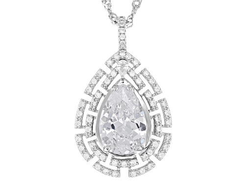 Vanna K™ For Bella Luce® 5.05ctw White Diamond Simulant Platineve® Pendant with Chain