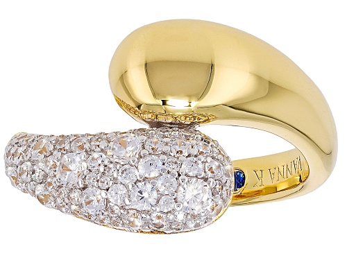 Vanna K™ For Bella Luce® 1.20ctw White Diamond Simulant Eterno™ Yellow And Platineve® Ring - Size 7