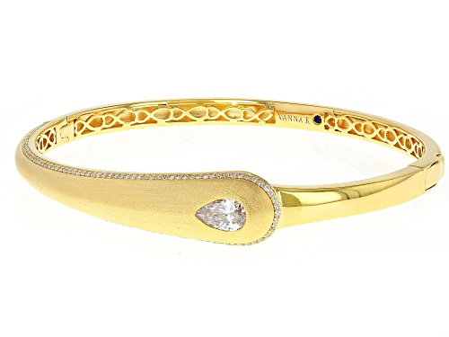 Vanna K™ For Bella Luce® 2.36ctw White Diamond Simulant Eterno™ Yellow Bangle Bracelet - Size 7.25
