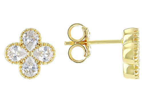 Vanna K™ For Bella Luce® 1.87ctw White Diamond Simulant Eterno™ Yellow Clover Stud Earrings