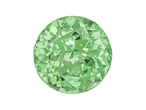 Tanzanian Mint Grossular Garnet-Fluorescent Min 1.00ct 6mm Round
