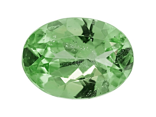 Tanzanian mint grossular garnet min 0.75ct 7x5mm oval