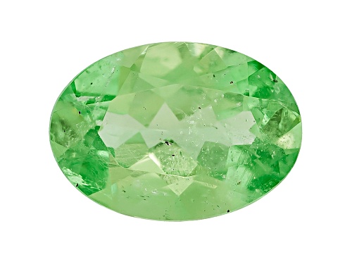 Tanzanian mint grossular garnet min 0.65ct 7x5mm oval