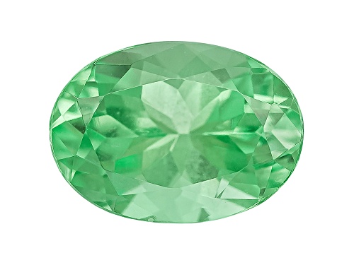 Tanzanian mint grossular garnet 1.01ct 7x5mm oval