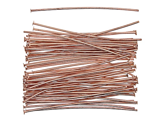 Vintaj Head Pins in Rose Gold Tone Over Brass Appx 1.5" in length Appx 60 Pieces