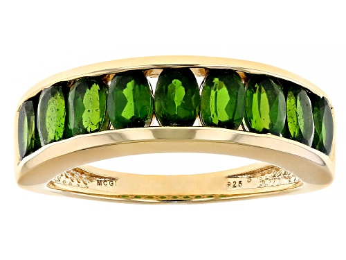 2.11ctw Chrome Diopside 18k Yellow Gold Over Sterling Silver Ring - Size 7