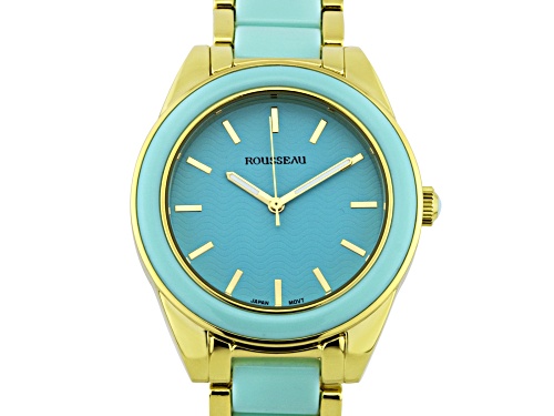 Rousseau Kemora Ladies Watch Gold-Tone And Mint