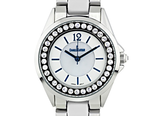 Pearlized Dial Core with Crystal Bezel Ladies Watch