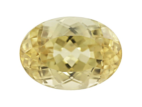 Afghan Untreated Greenish Yellow Tourmaline 11.04ct 15.67x11.25mm Oval