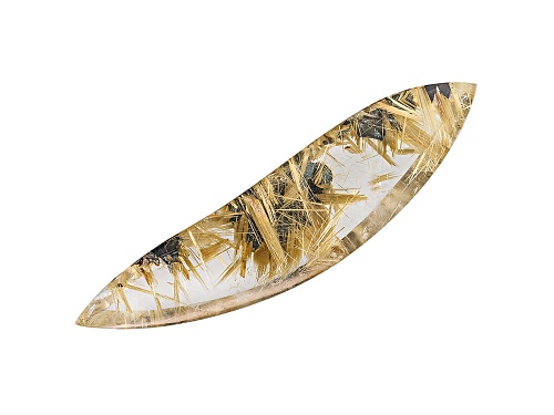 Quartz Rutilated Star 78.4x19.7mm Free Form Cabochon 87.26ct