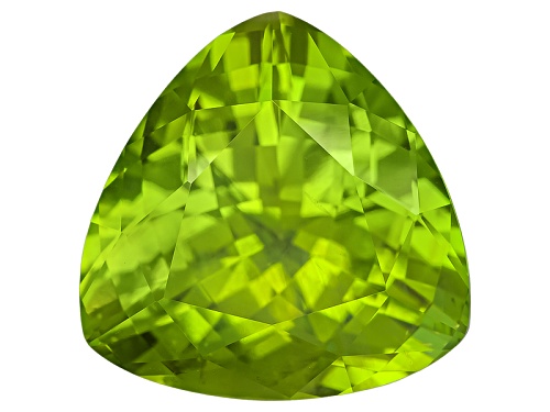 Pakistan Peridot 7.46ct 12.2x12.2mm Trillion