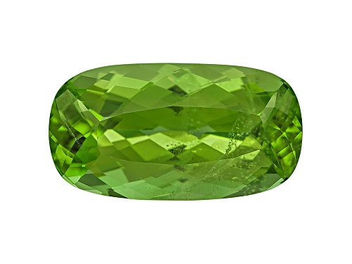 Peridot 15.7x8.6mm Rectangular Cushion Mixed Step Cut 6.77ct