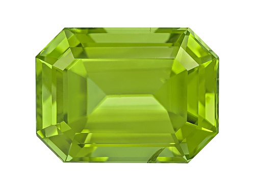 Peridot 11.6x8.6mm Emerald Cut 5.30ct