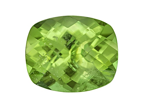 Peridot 11.5x9.5mm Rectangular Cushion Checkerboard Cut 4.80ct