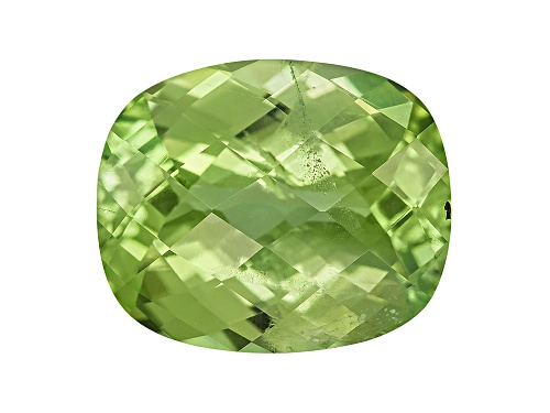 Peridot 12x10mm Rectangular Cushion Checkerboard Cut 5.05ct