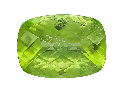 Peridot 14.5x10.5mm Rectangular Cushion Checkerboard Cut 7.56ct