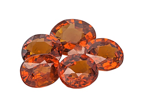 Nigerian Spessartite Garnet Set Of 5 6.10ct