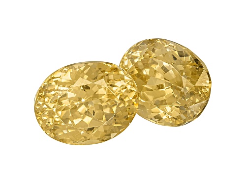 Scheelite 9.5x7.5mm Oval Matched Pair 10.92ctw