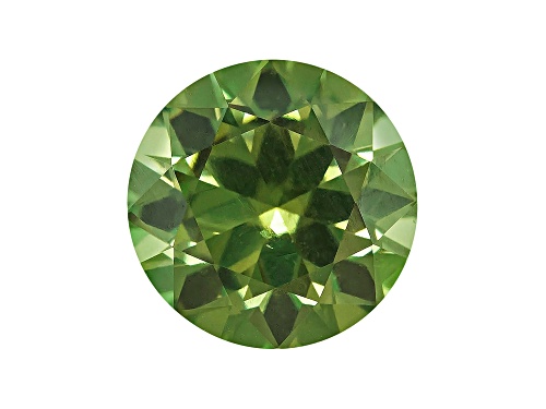 Garnet Demantoid With Horsetail 7mm Round 1.80ct