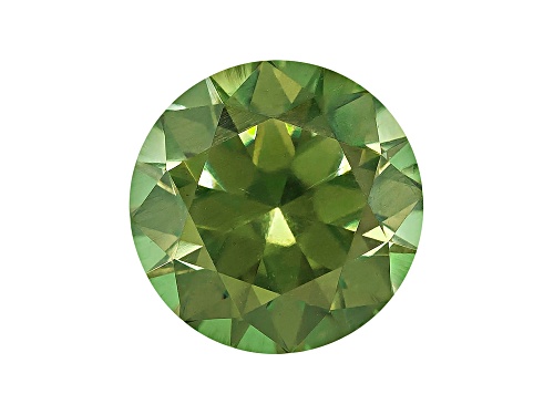 Demantoid Garnet With Horsetail 7.4mm Round 1.98ct