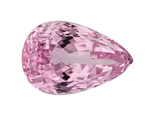 Kunzite 41.35ct 25x17mm Pear Trtd Mined: Afghanistan/Cut: India