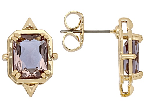 Zandrite Bronze Solitaire Stud Earrings