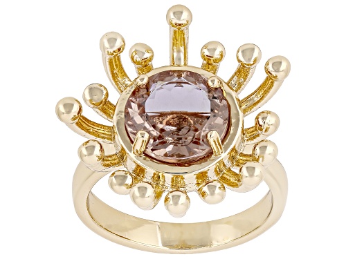 Round Zandrite Bronze Solitaire Ring - Size 8