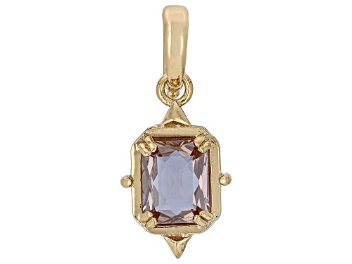 Rectangular Octagonal Zandrite Bronze Solitaire Enhancer