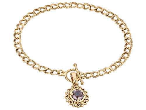 Zandrite Bronze Chain Link Bracelet with Removable Enhancer - Size 8
