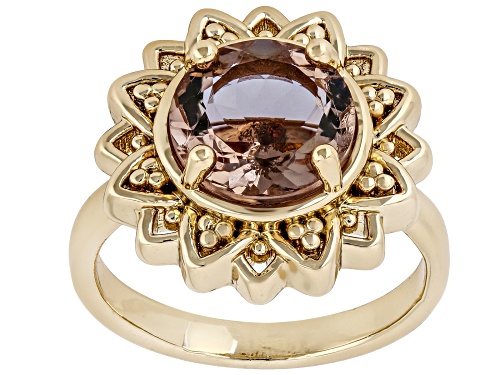 Round Zandrite Bronze Solitaire Ring - Size 8
