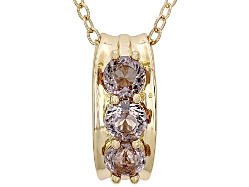 Zandrite Bronze 3-Stone Pendant with Chain
