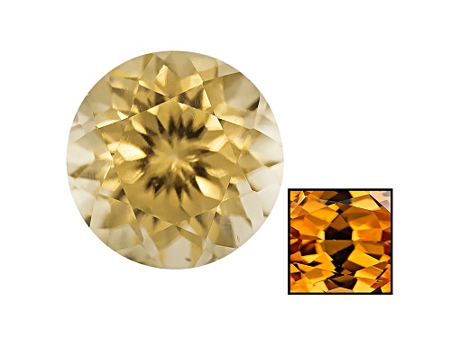 Tanzanian Thermochromic yellow zircon min 1.00ct 6mm round