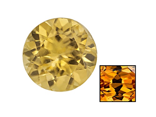 Tanzanian Thermochromic yellow zircon min 1.75ct 7mm round