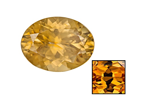 Tanzanian Yellow Zircon 5.78ct 12x9mm Oval Color Varies Caution:Heat Sensitive