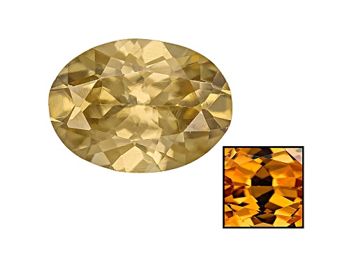 Yellow Reserve Zircon Min .95ct 7x5mm Oval Color Varies Caution: Heat Sensitive