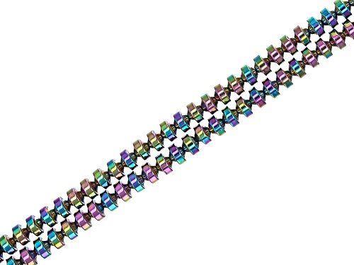 Pre-Owned Multi-Color Hematine in Assorted Shapes Bead Strand Set of 20 appx 15-16