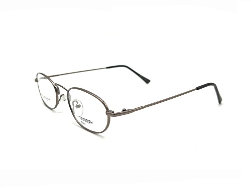 Paul Weber Flexible II Silver Oval Frame / Clear Demo Lenses Eyeglasses