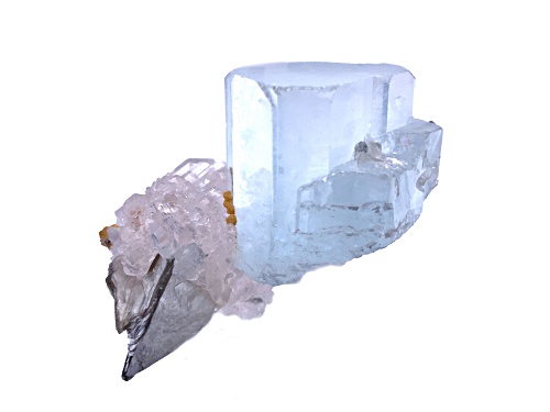 Pakistani Aquamarine And Fluorite 5.7x4.7cm Specimen
